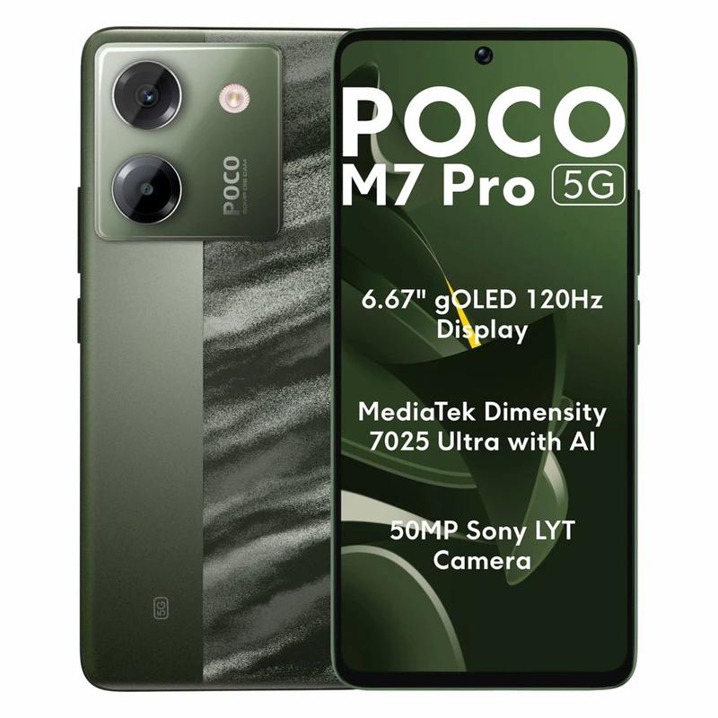گوشی شیائومی Poco M7 Pro 5G رجیسترشده دو سیم‌کارت 256 گیگابایت با رم 12 گیگابایت