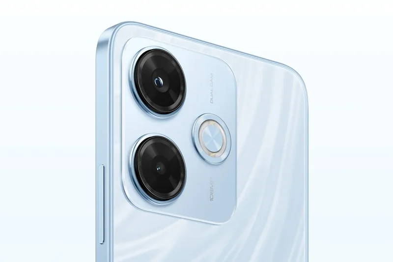 Gallery - This is a high-resolution, sharp, and professionally lit close-up of the phone's camera module. The 