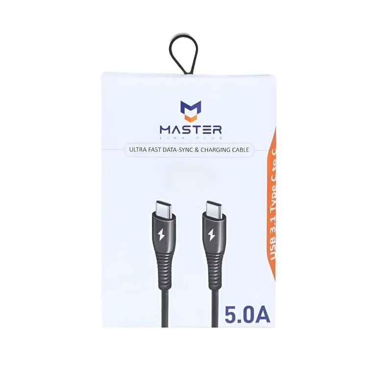 Gallery - The image shows the official retail packaging for the requested Master Type-C to Type-C fast chargin