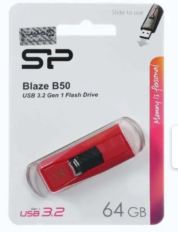 فلش مموری سیلیکون پاور مدل Blaze B50 USB 3.2 ظرفیت 64 گیگابایت
