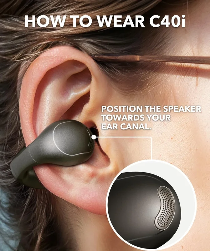 Gallery - This is a high-quality instructional image demonstrating how to wear the product. It features clear 