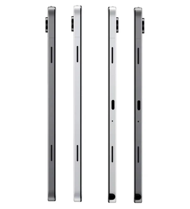 Gallery - The image clearly displays the side profiles of two tablets (likely two colors or two angles of the 