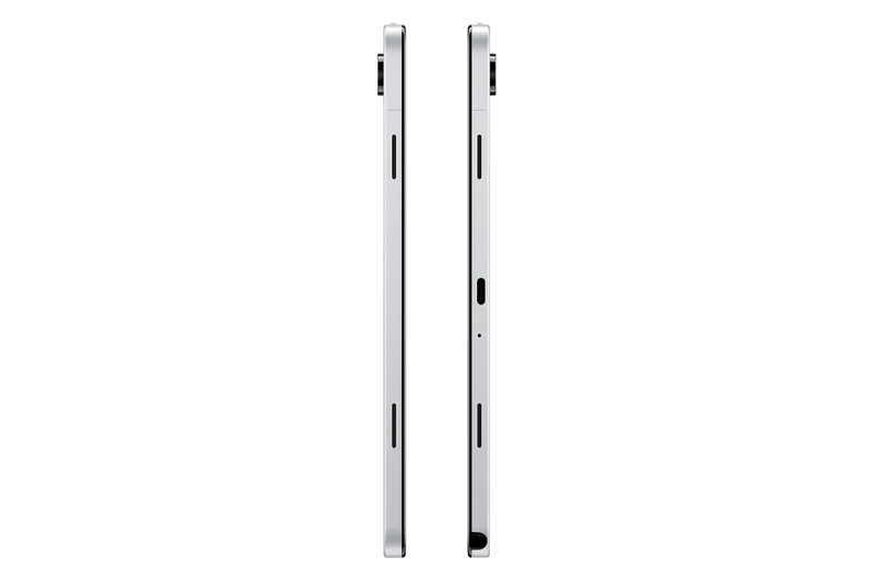 Gallery - This is a high-quality, professional studio shot of the tablet's side profiles against a clean white