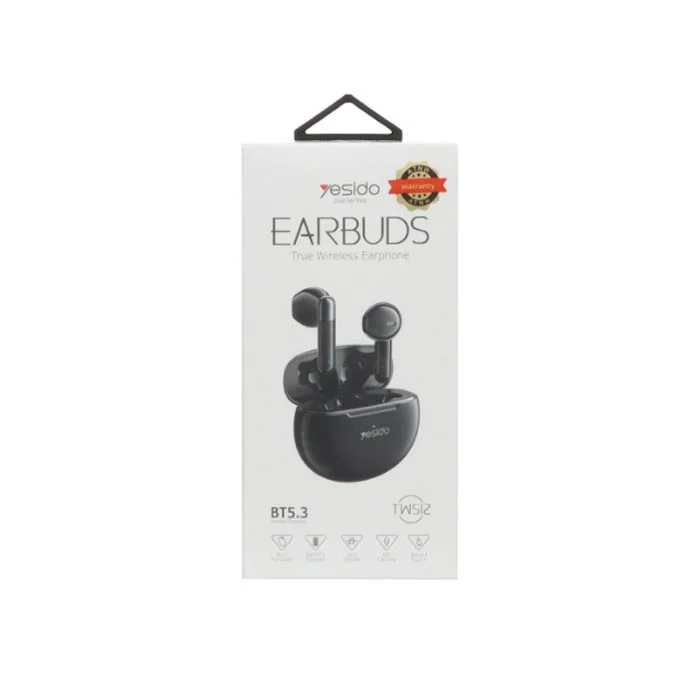 Gallery - The image is a clean, well-lit, and product-focused shot of the earbud packaging on a white backgrou