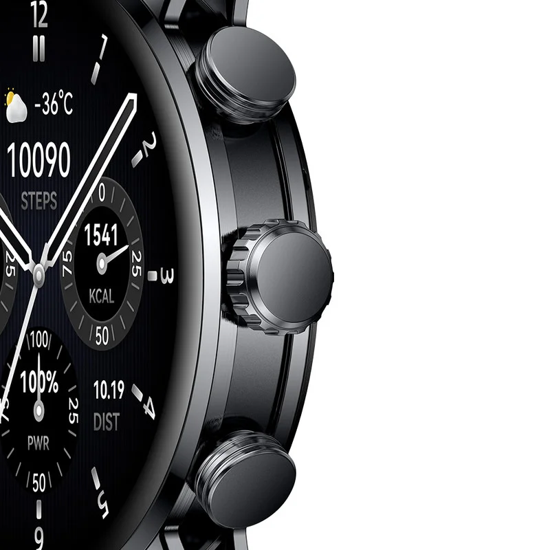Gallery - The image is a high-quality, sharp close-up of the smartwatch, highlighting its details and features