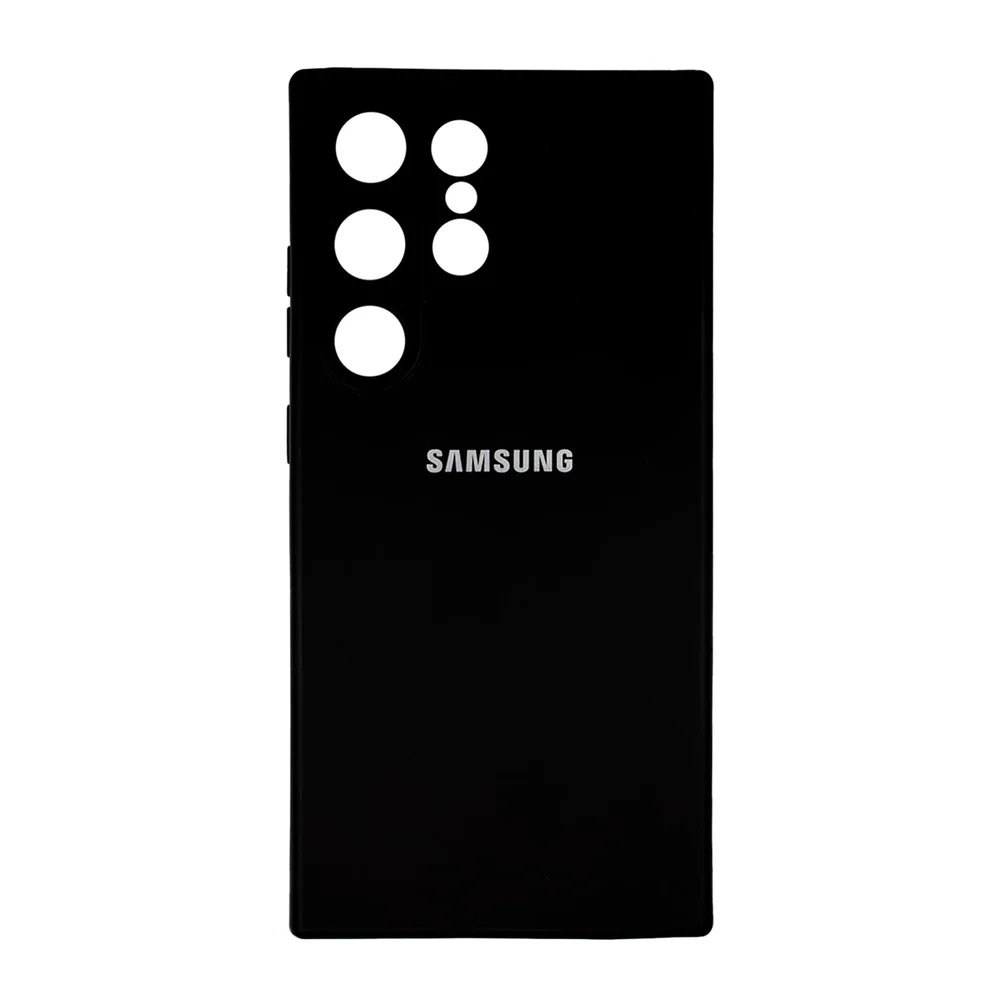 گارد سامسونگ سیلیکونی محافظ لنزدار S24 Ultra Black
