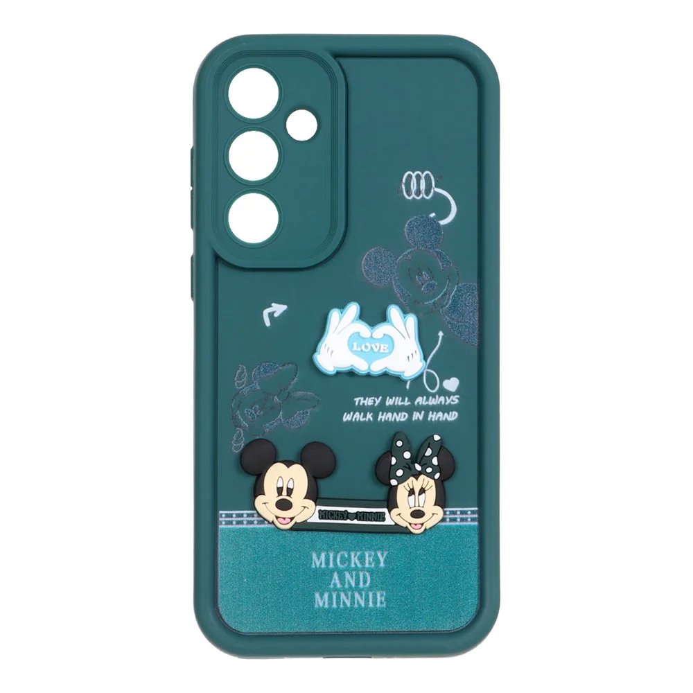 قاب Solid Case برجسته Micky&Minnie مدل Samsung Galaxy A35