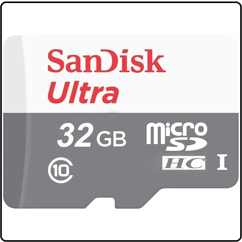 Gallery - The image clearly shows the exact requested SanDisk Ultra 32GB microSDHC card with correct branding,