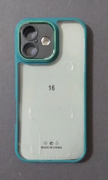کاورآیفون New Skin محافظ لنز دار شفاف دودی iphone 16