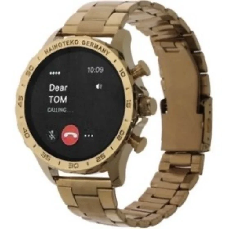 Gallery - The image shows the Haino Teko G12 Max smartwatch in gold, but the resolution is slightly soft and p