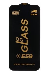 گلس آیفون 16/14PRO/15 Full Cover OG ESD OVOG