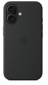 گارد آیفون سیلیکونی محافظ لنز دار iphone 16-مشکی
