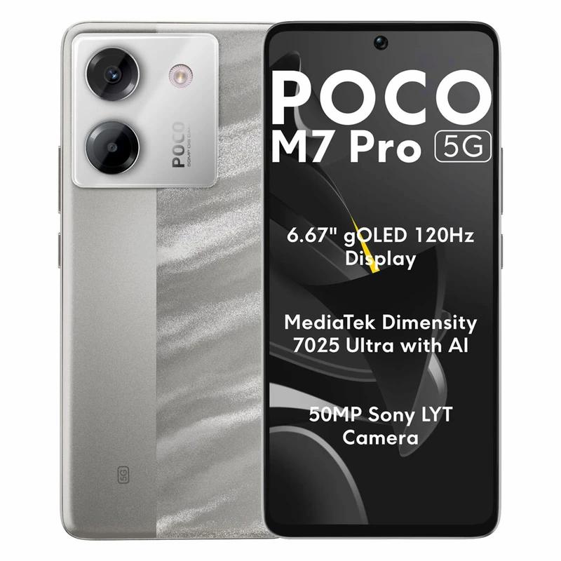 گوشی شیائومی Poco M7 Pro 5G رجیسترشده دو سیم‌کارت 256 گیگابایت با رم 12 گیگابایت
