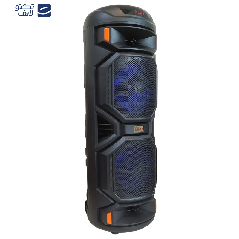 اسپیکر بلوتوثی چمدانی گلکسبیت مدل GS-D41 همراه با میکروفون و ریموت کنترل — gallery