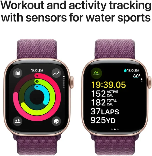 ساعت هوشمند اپل واچ Series 10 GPS مدل ۴۶ میلی‌متری آلومینیومی با بند Sport Loop پارت‌نامبر MWWV3LW/A — description