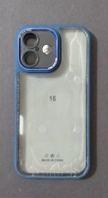کاورآیفون New Skin محافظ لنز دار شفاف دودی iphone 16