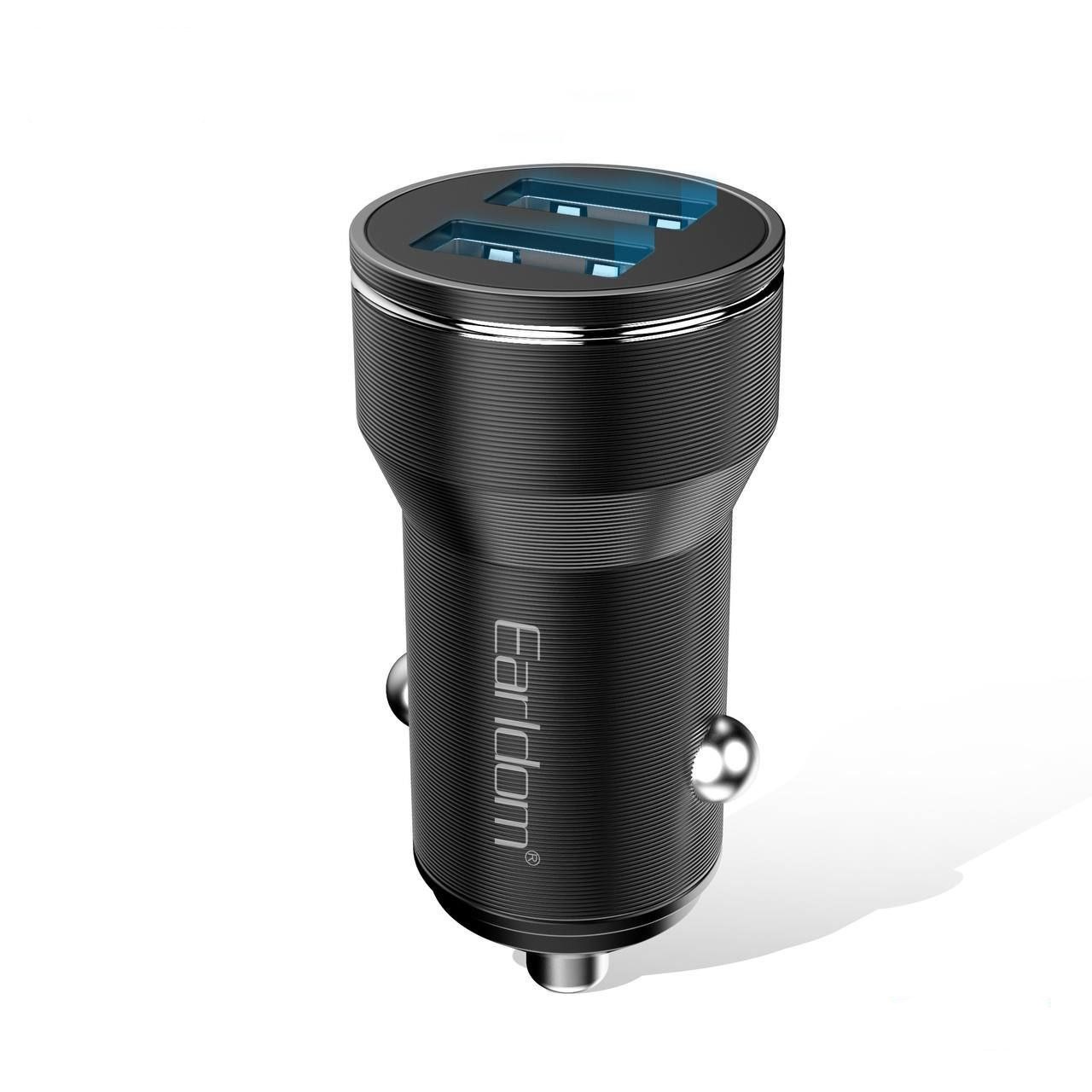 شارژر فندکی 2 پورت ارلدام مدل  ES-CC19