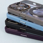گارد آیفون اورجینال پشت شفاف Eason case14 Pro Max Lavender