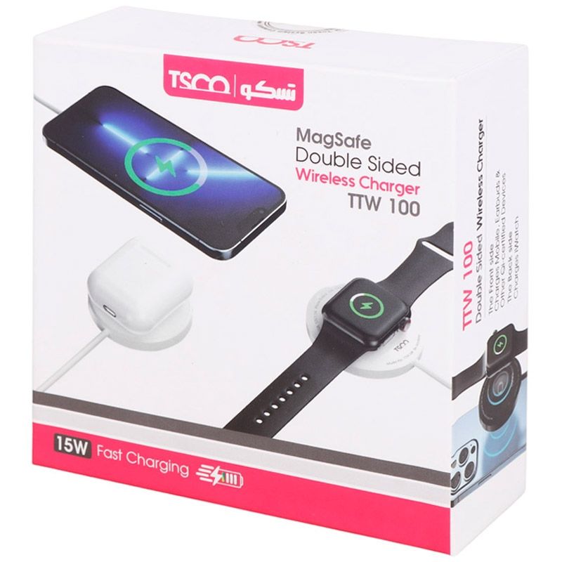 شارژر بی سیم تسکو مدل TTW 100