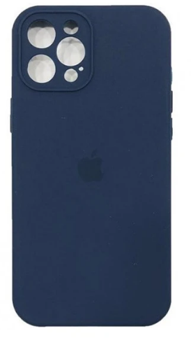گارد آیفون سیلیکونی محافظ لنز دار iphone 13-سرمه ای