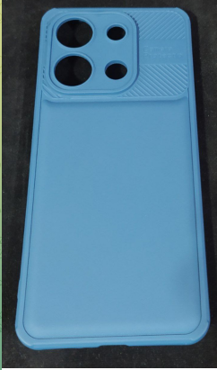 گارد شیائومی ﻧﯿﻮ سلیکون ﻣﺤﺎﻓﻆ ﻟﻨﺰدار Redmi Note 13 4G  -Light Blue