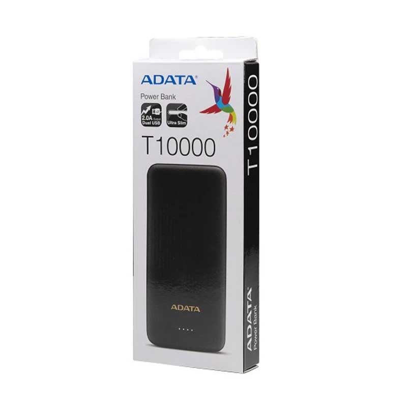 پاوربانک ای دیتا مدل T10000، ظرفیت 10000 میلی‌آمپر ساعت