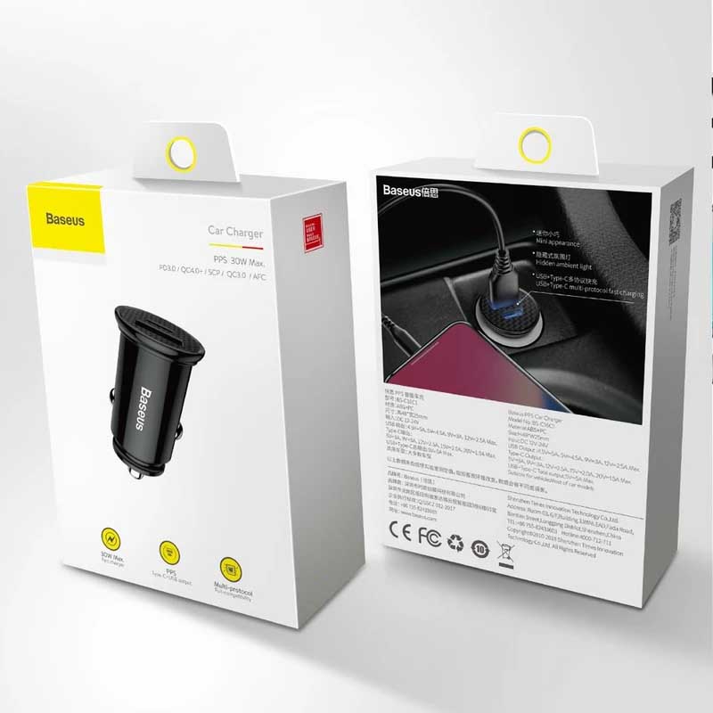 شارژر فندکی باسئوس مدل CCALL-YS01